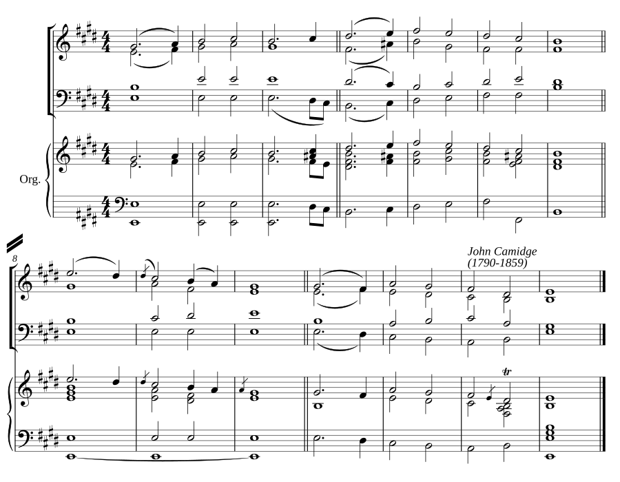 Double chant in E major III