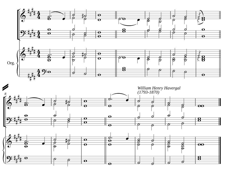 Double chant in E major III
