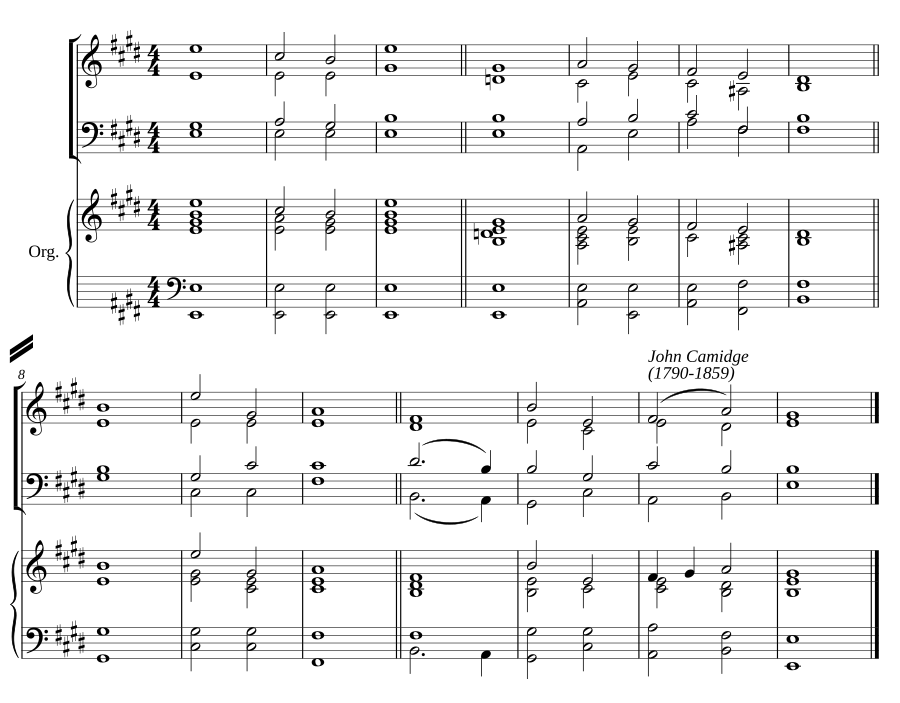 Double chant in E major II