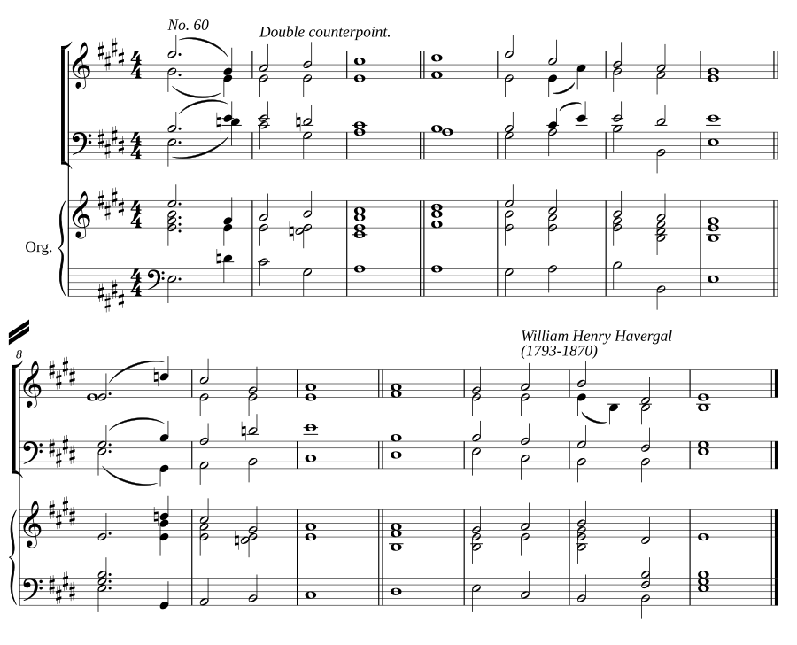 Double chant in E major II