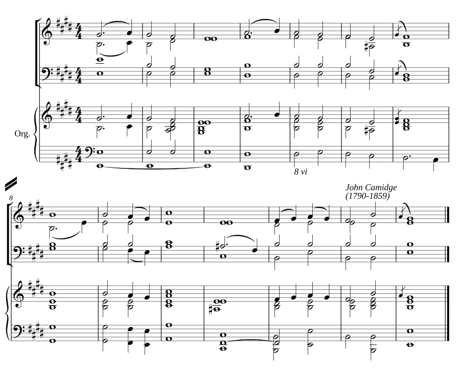 Double chant in E major IV