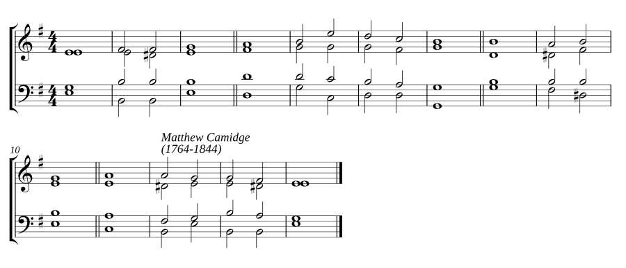Double chant in E minor