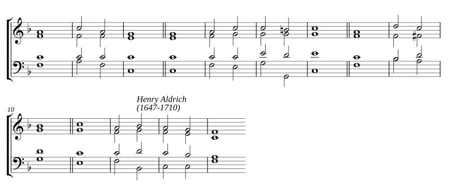 Double chant in F major
