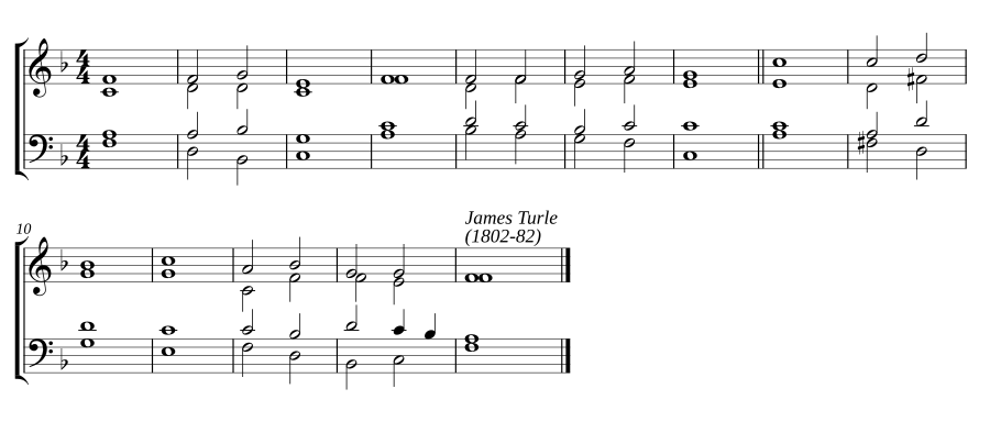 Double chant in F major