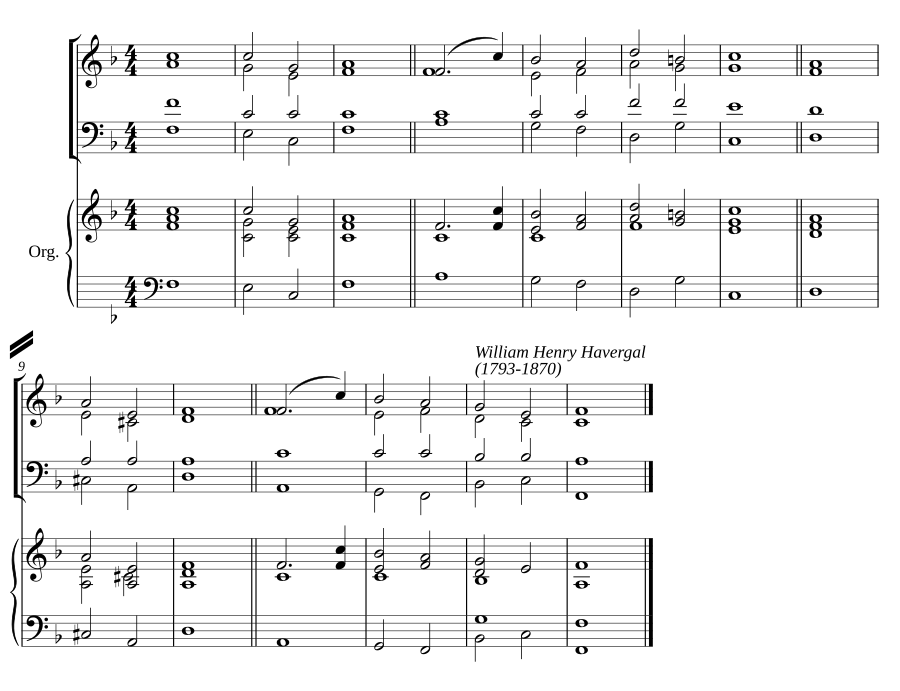 Double chant in F major III