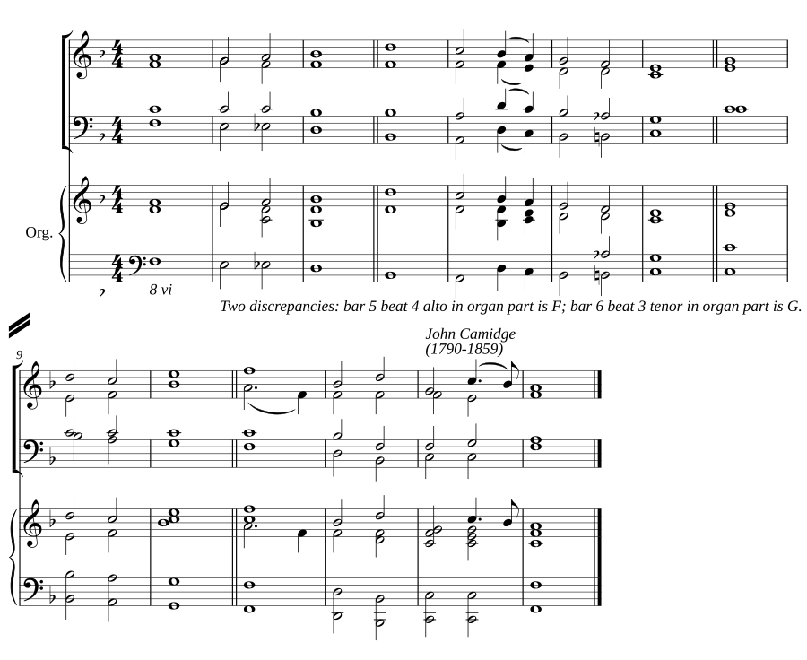 Double chant in F major II