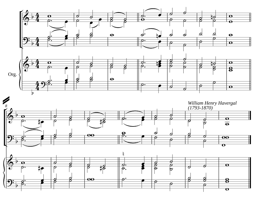 Double chant in F major II