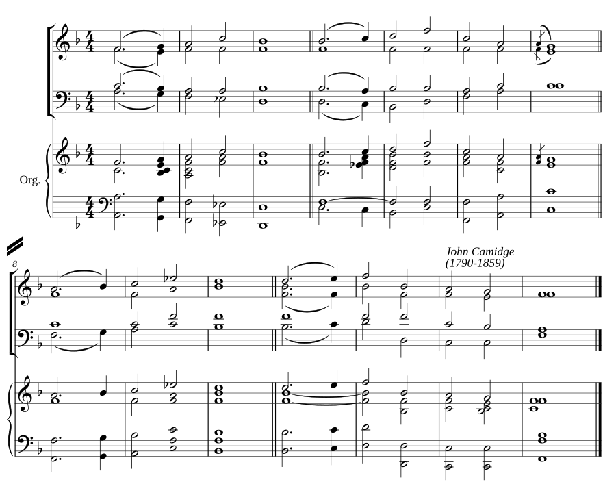 Double chant in F major IV