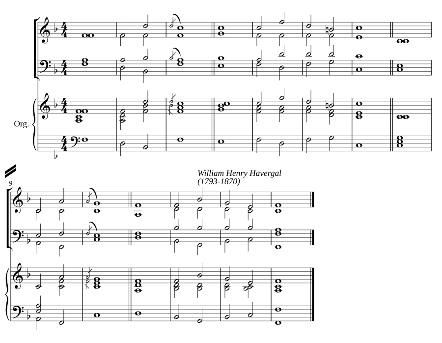 Double chant in F major IV