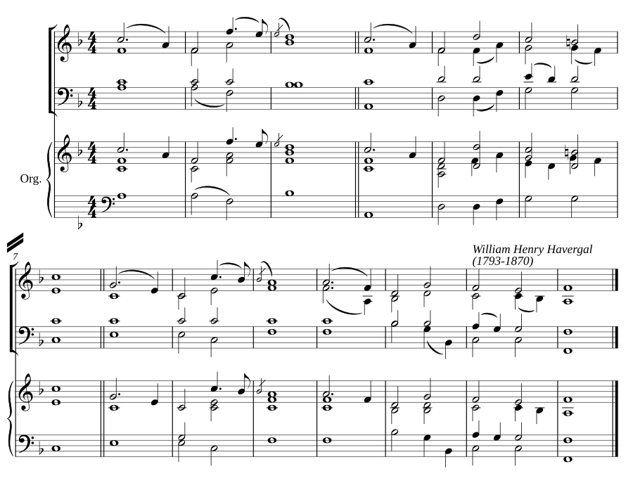 Double chant in F major V