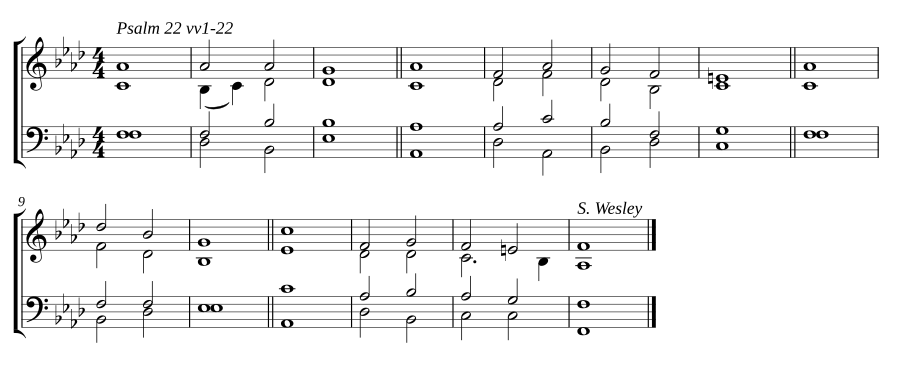 Double chant in F minor