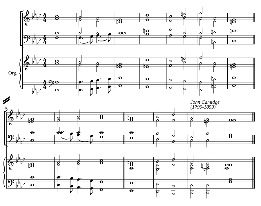 Double chant in F minor II