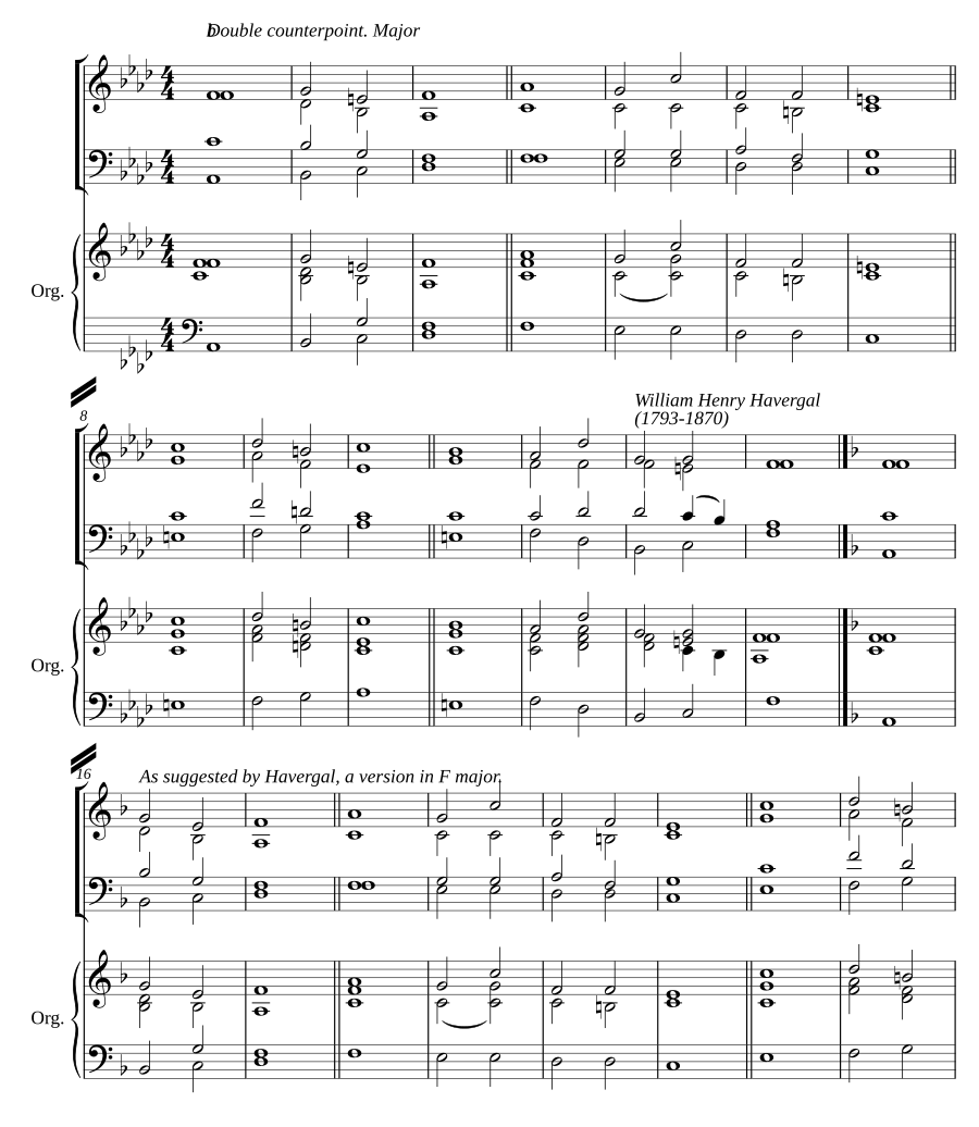 Double chant in F minor V
