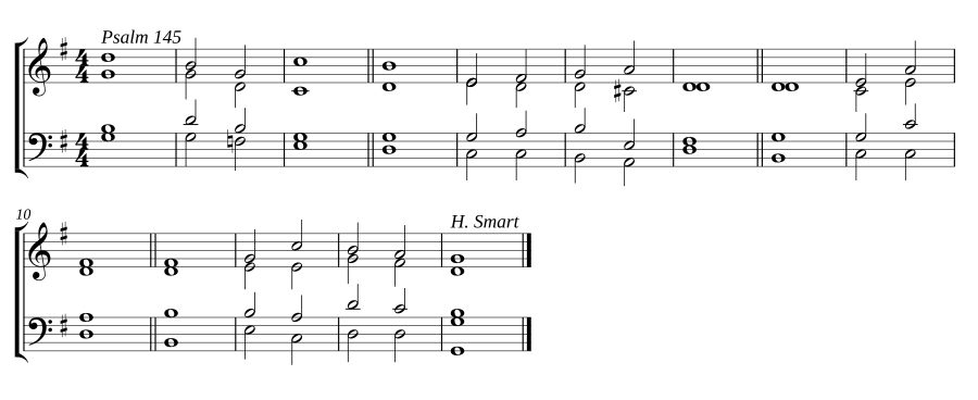 Double chant in G major