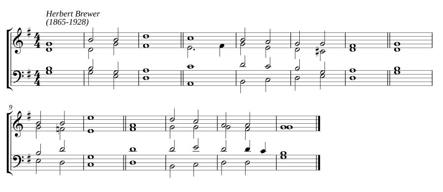 Double chant in G major