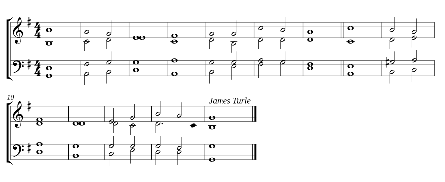 Double chant in G major