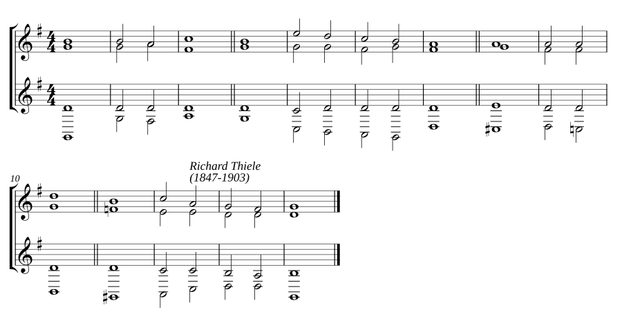 Double chant in G major