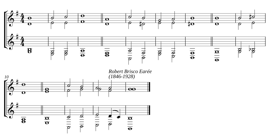 Double chant in G major