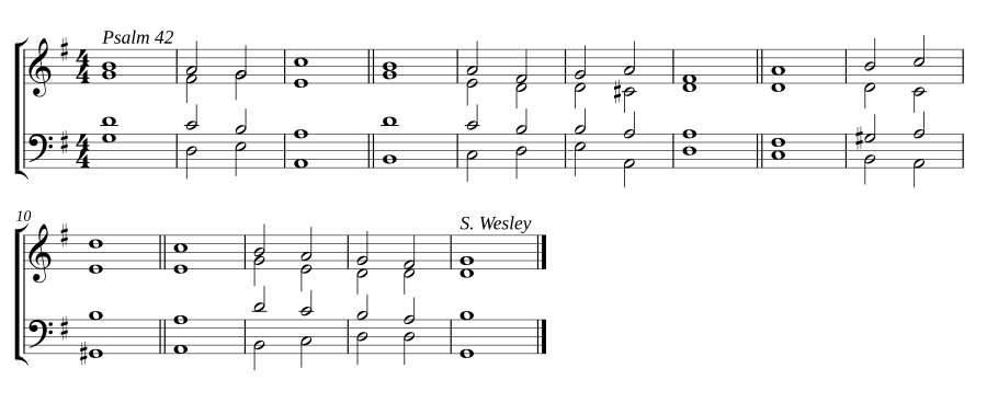 Double chant in G major
