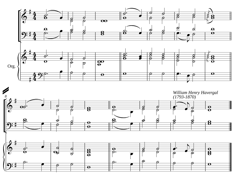 Double chant in G major II