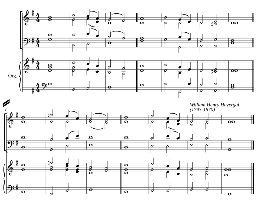 Double chant in G major IV