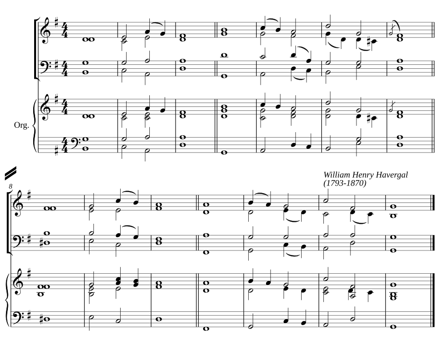 Double chant in G major IX