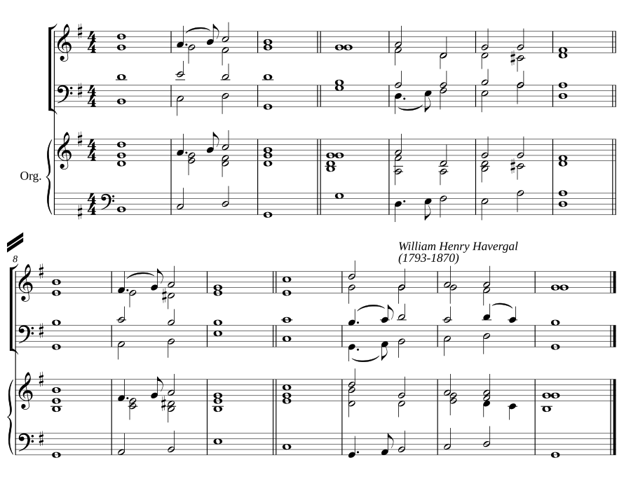 Double chant in G major VI
