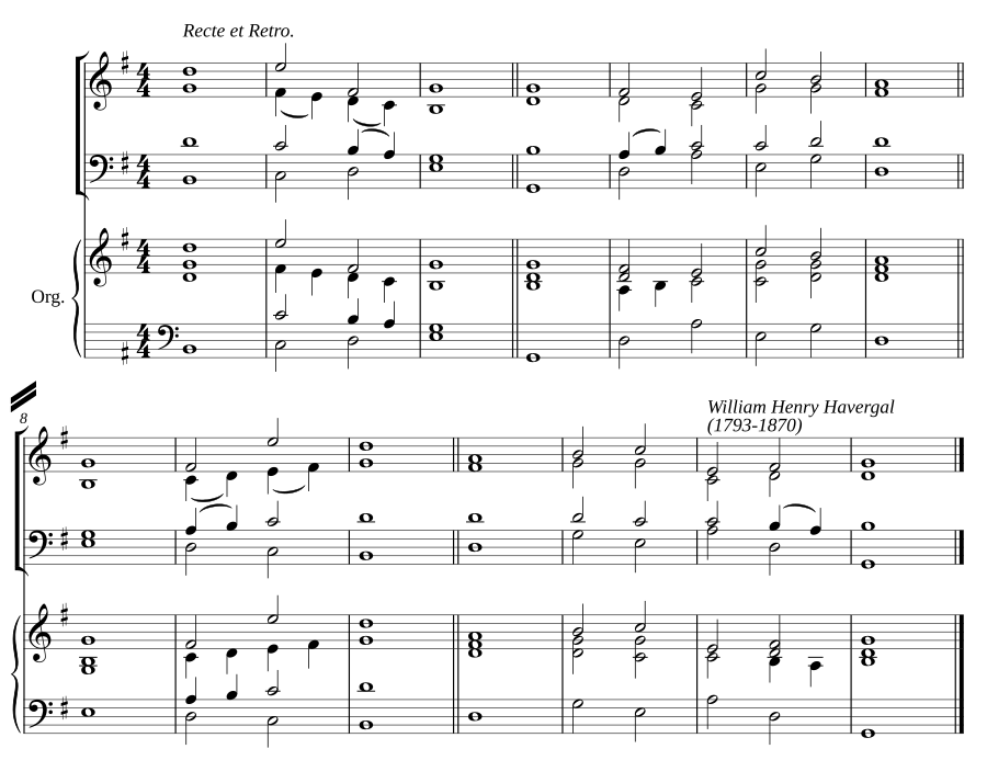 Double chant in G major V