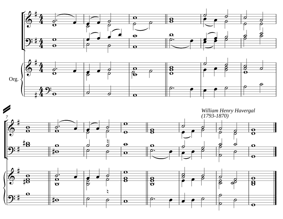 Double chant in G major X