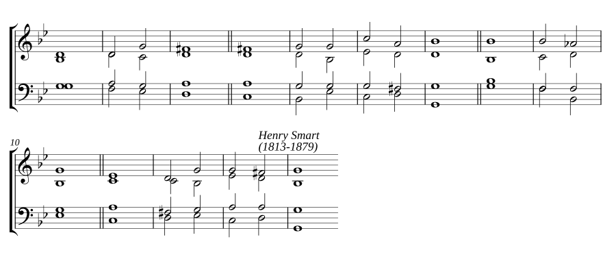Double chant in G minor