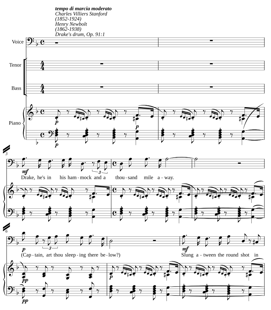 Drake's Drum, Op. 91:1