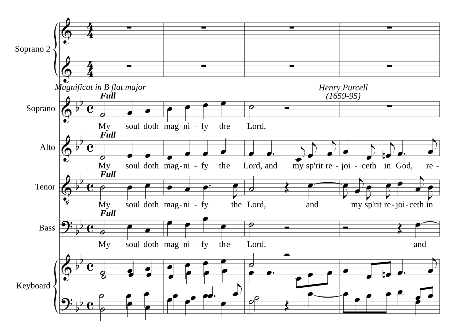 Magnificat and Nunc dimittis in B flat, Z 230/7 & 8