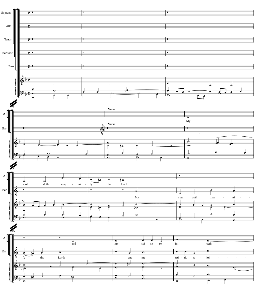 Magnificat from the Second Service
