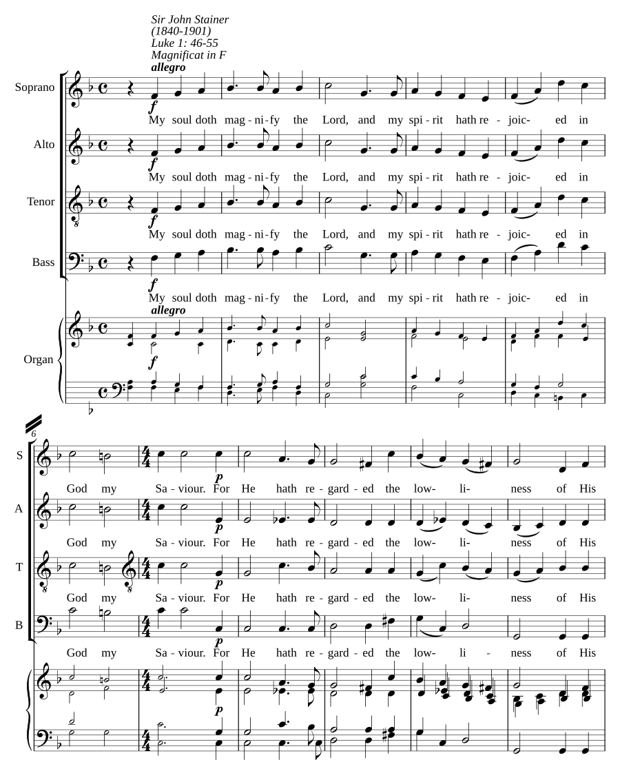 Magnificat in F