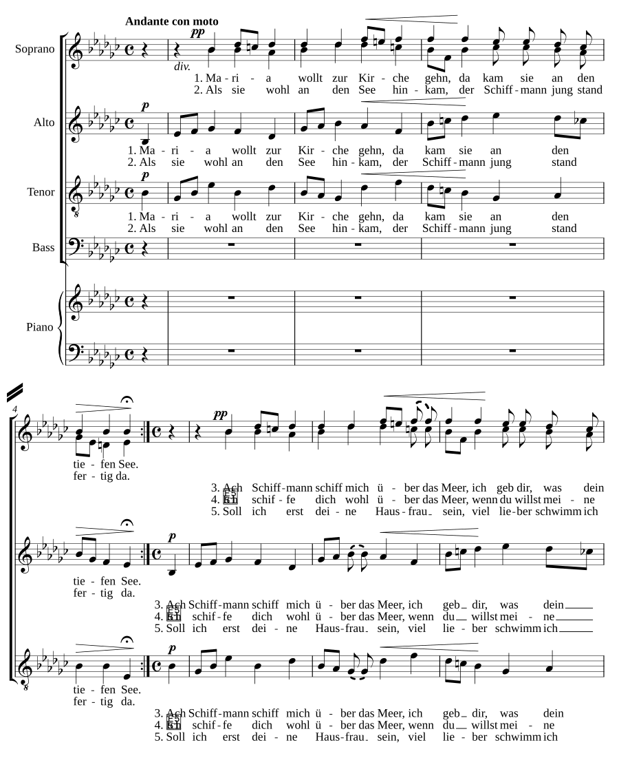 Marias Kirchgang, Op. 22, No. 2