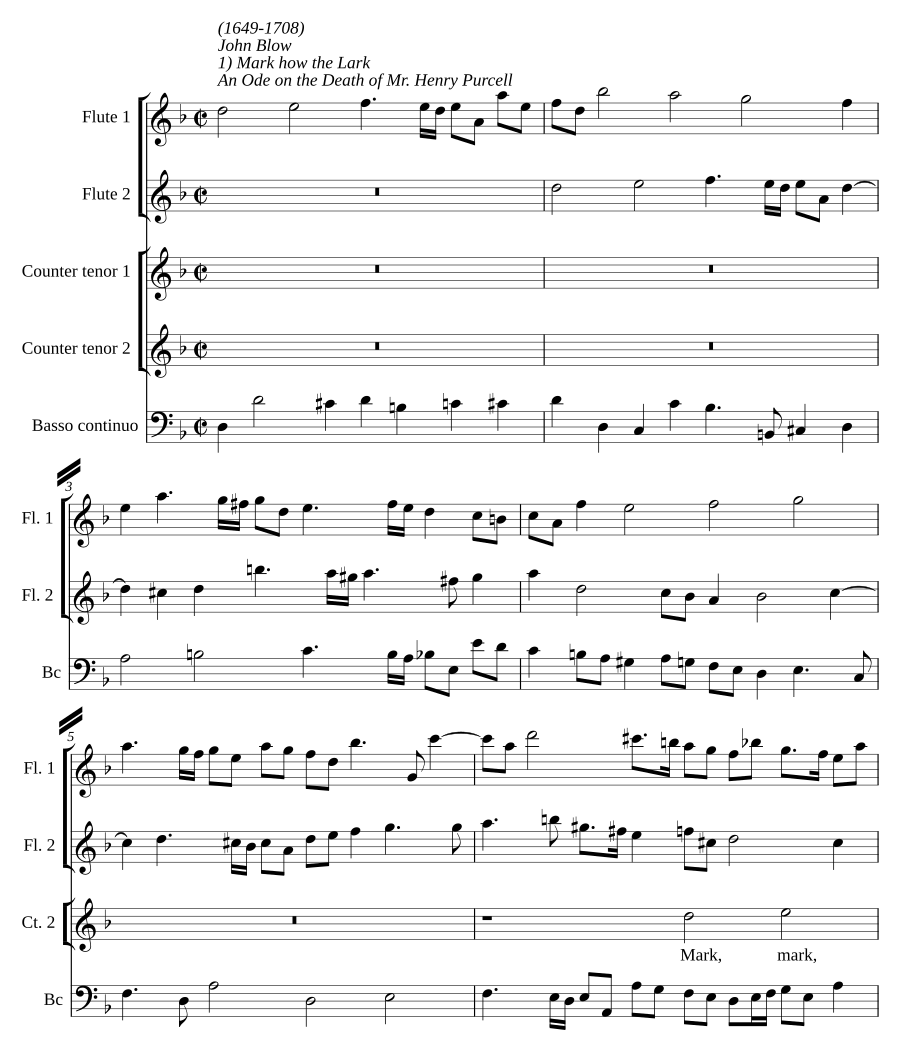 Mark how the Lark and Linnet sing