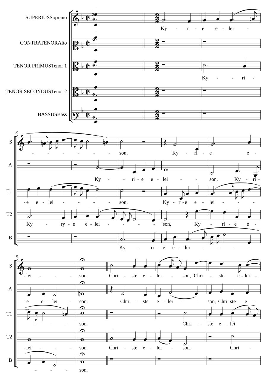 Mass for Five Voices