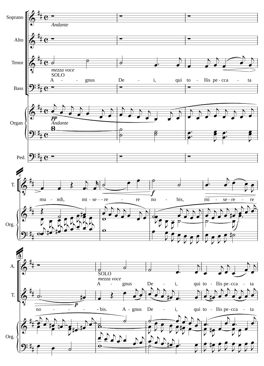 Mass in D Major, Op. 86