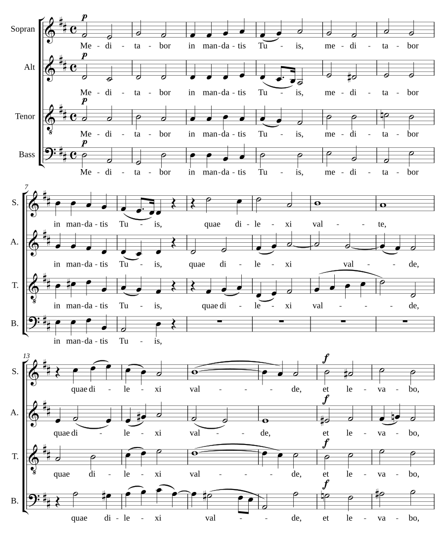 Meditabor in mandatis tuis, Op. 9, No. 8
