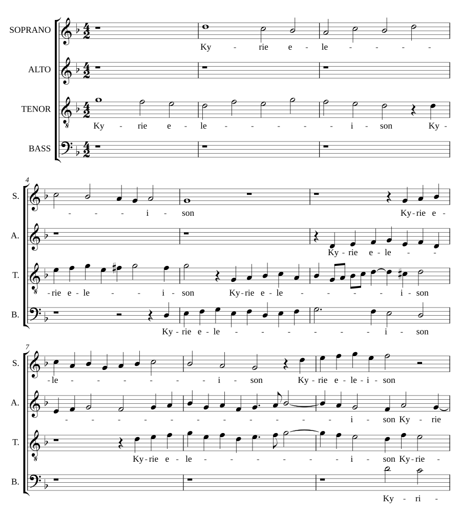 Messa a quattro voci da Cappella (1650)