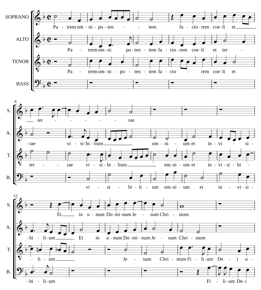 Messa da Capella a quattro voci (1641)