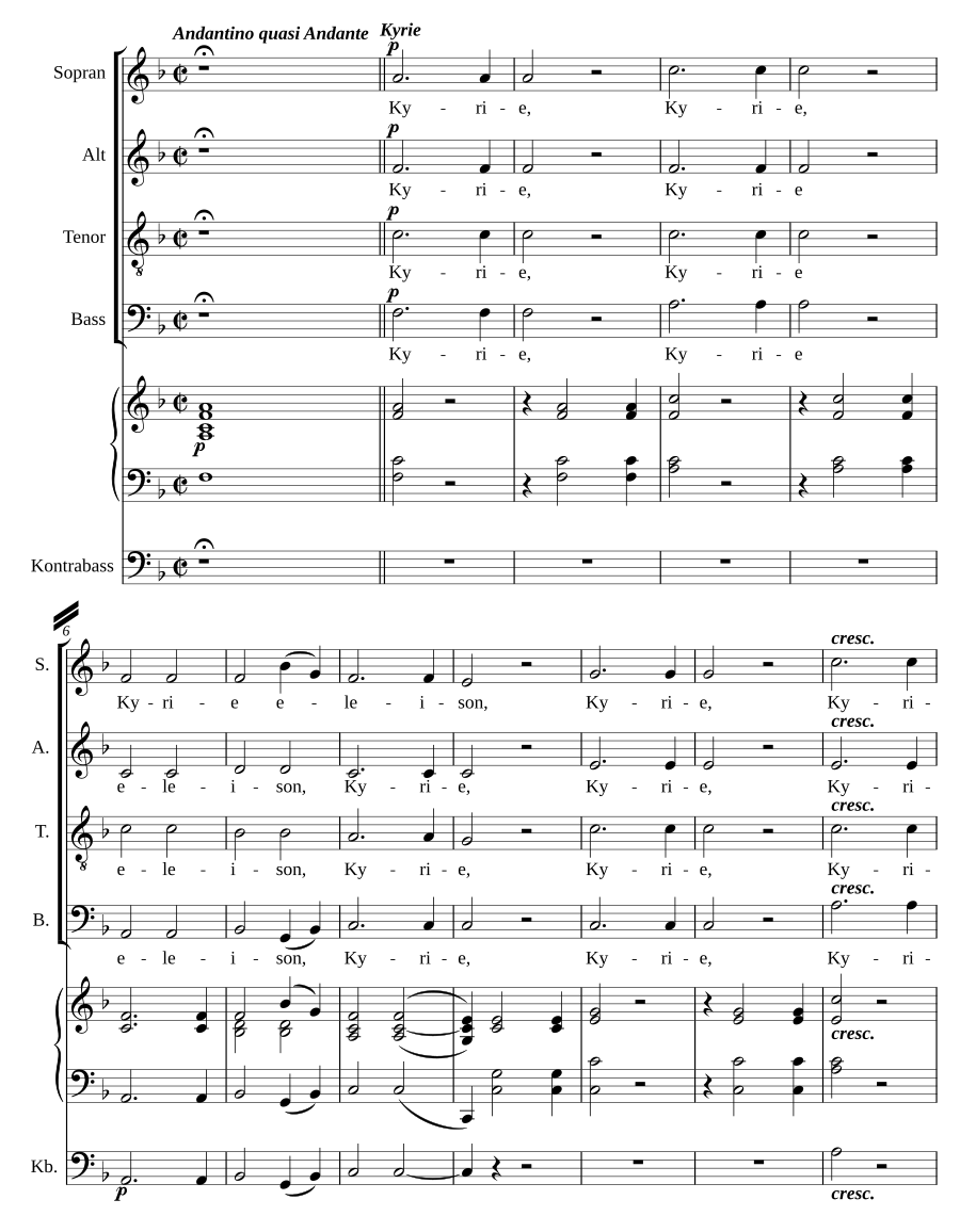 Messe brève a 4