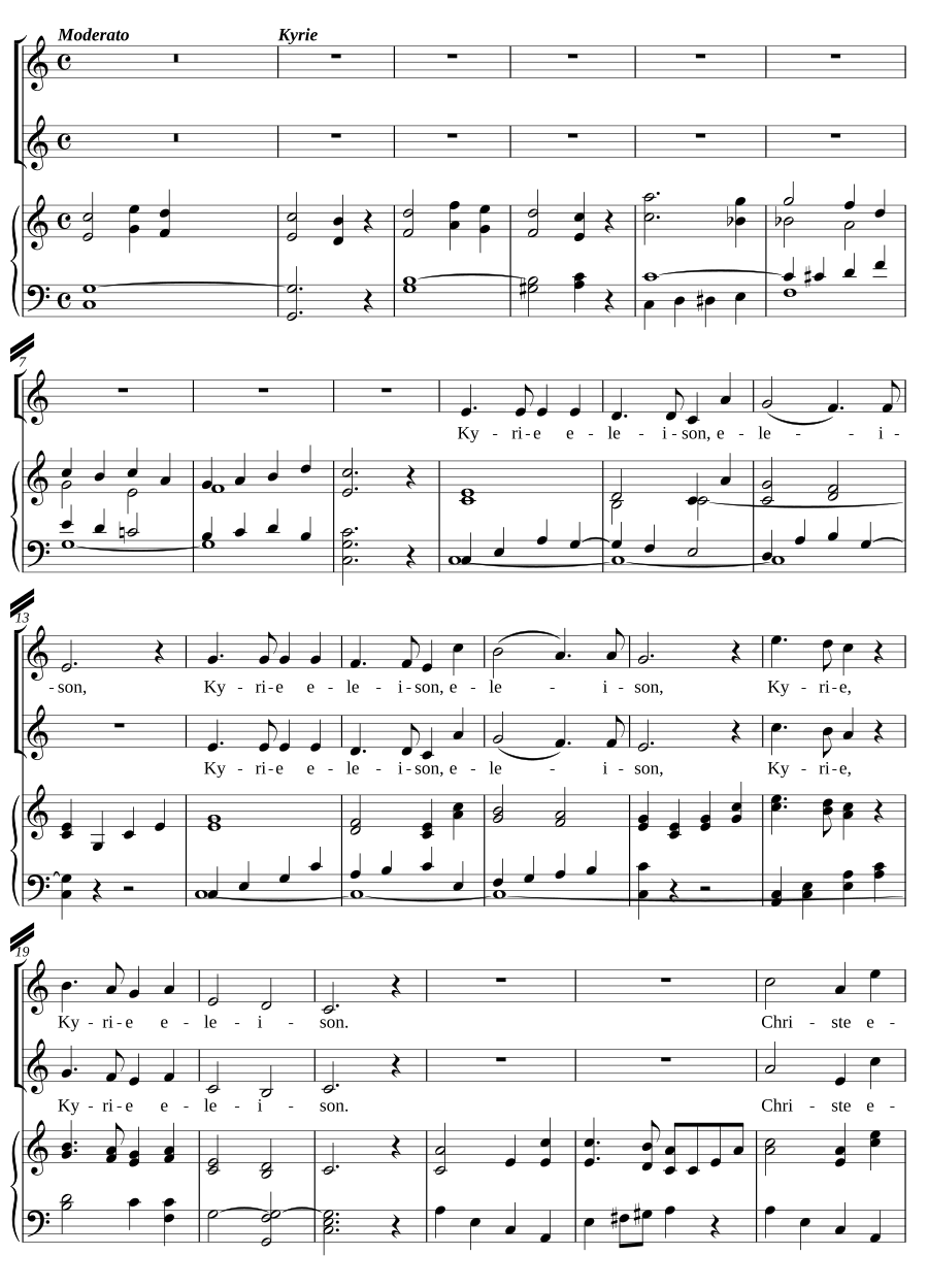 Messe à deux voix égales