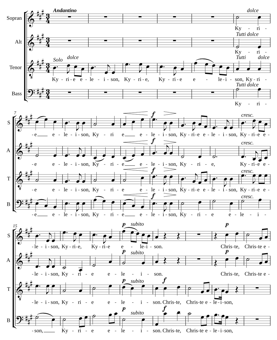 Messe à trois voix, FWV 61
