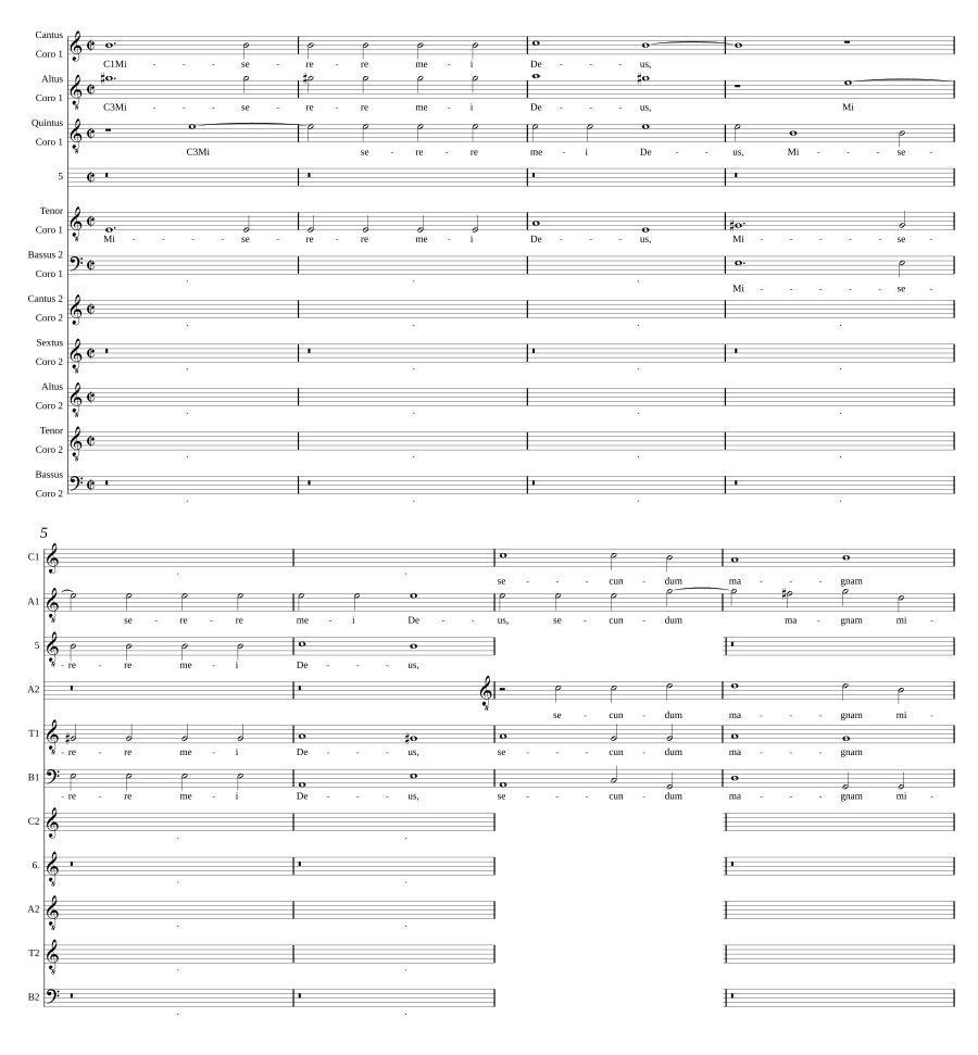 Miserere mei Deus a 10
