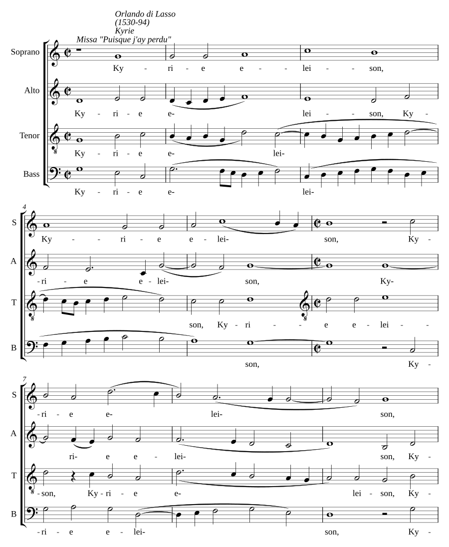 Missa "Puisque j'ay perdu"