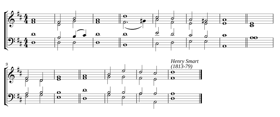 Double chant in D major