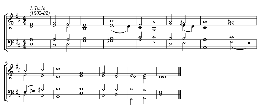 Double chant in D major