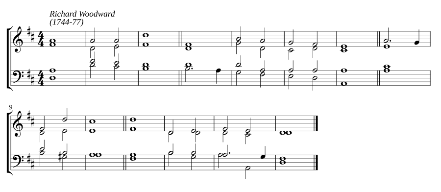 Double chant in D major