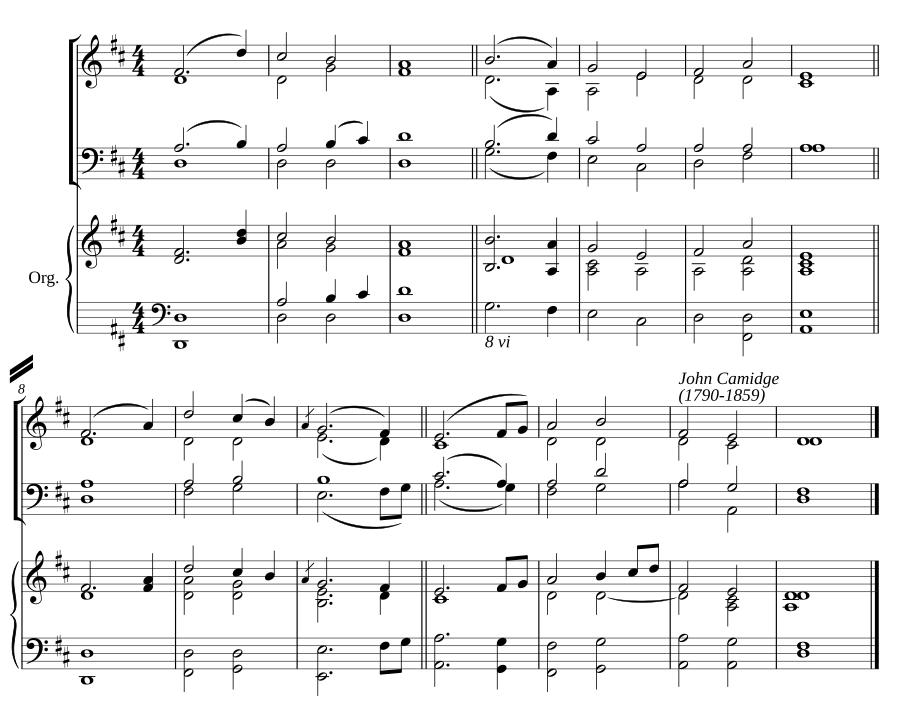 Double chant in D major III